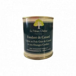 Fondant de Canard crème au Foie Gras de canard et aux oranges confites