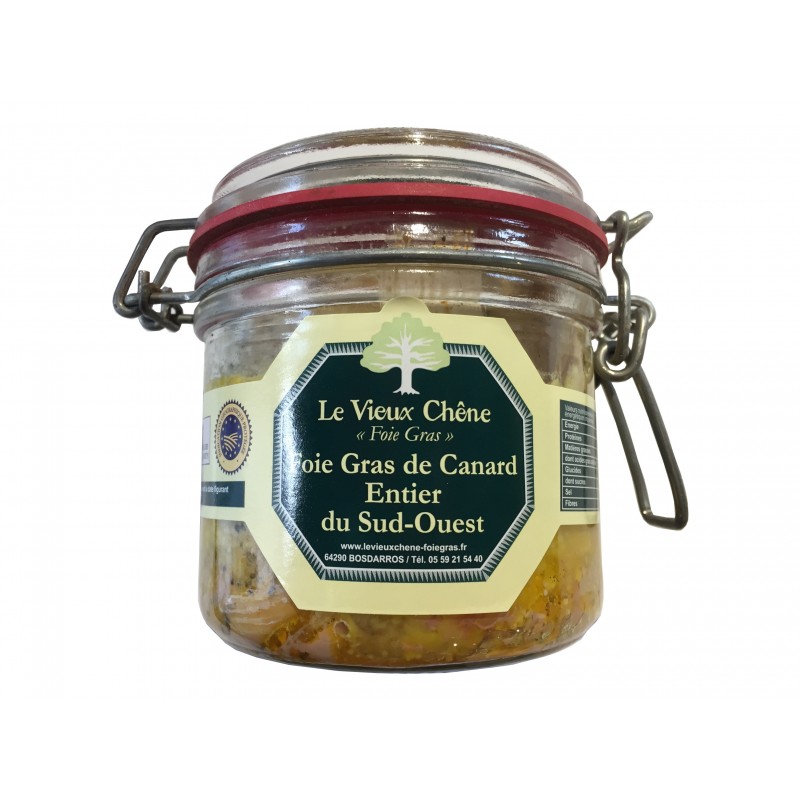 Foie gras de canard entier du Sud Ouest 180g Le Vieux Chêne
