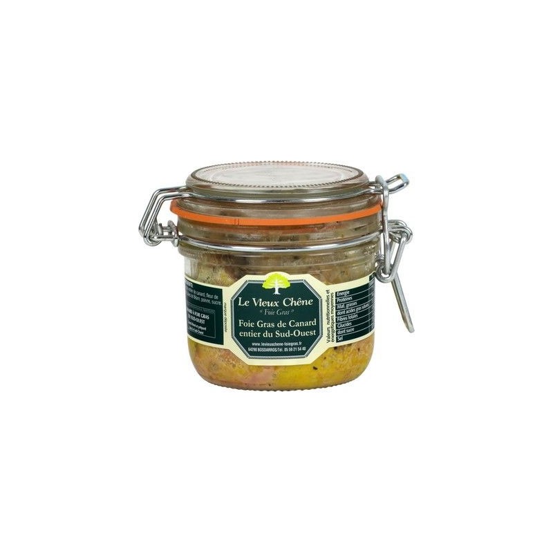 Foie gras de canard entier du Sud Ouest 420g Le Vieux Chêne