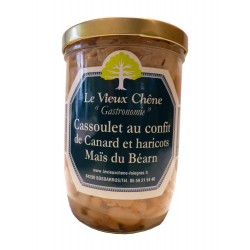 Cassoulet au confit de canard et haricots Maïs du Béarn