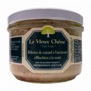 Rillettes de canard éffilochées à la main 180g