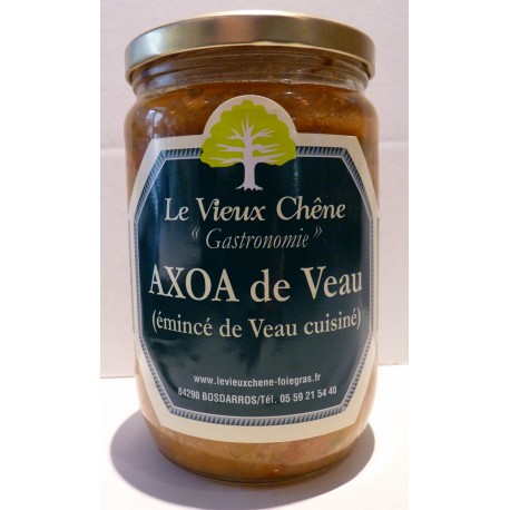 Axoa de veau ou émincé de veau cuisiné