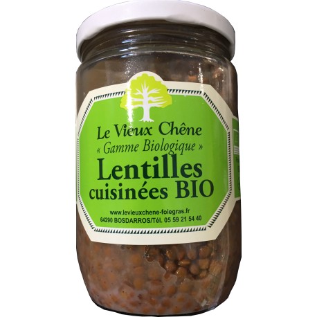 Lentilles cuisinées BIO