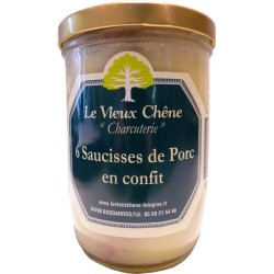 6 saucisses de Porc en confit