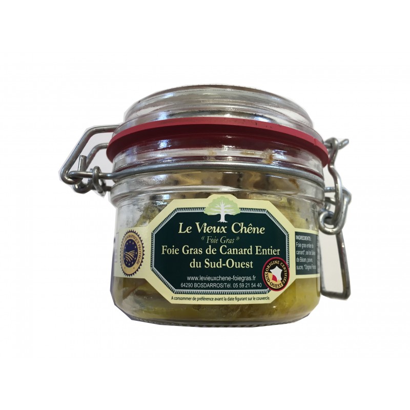 Foie gras de canard entier du Sud Ouest truffé 180g Le Vieux Chêne
