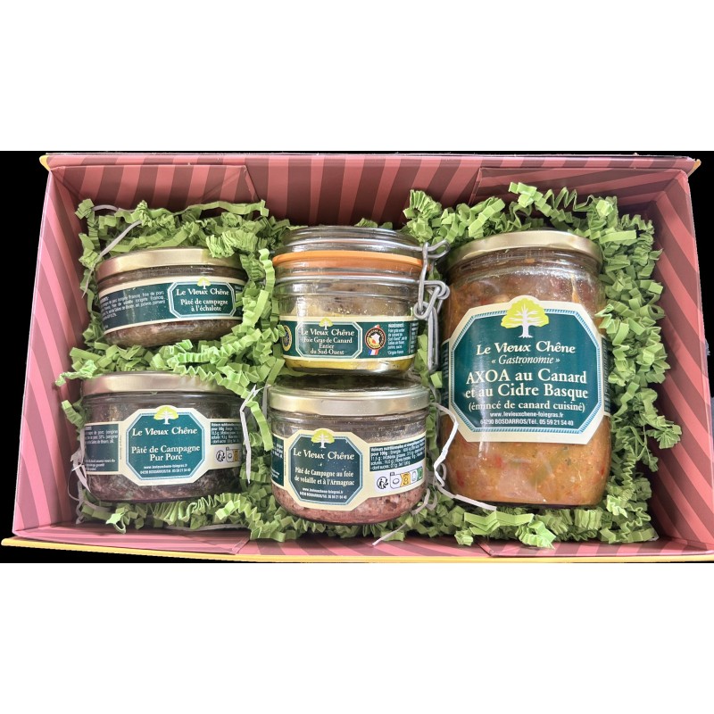 Un coffret gourmand de produits basques