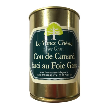 Cou de canard Farci au foie gras 300g