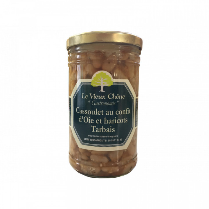 Cassoulet au confit d'oie et haricots tarbais 1000g